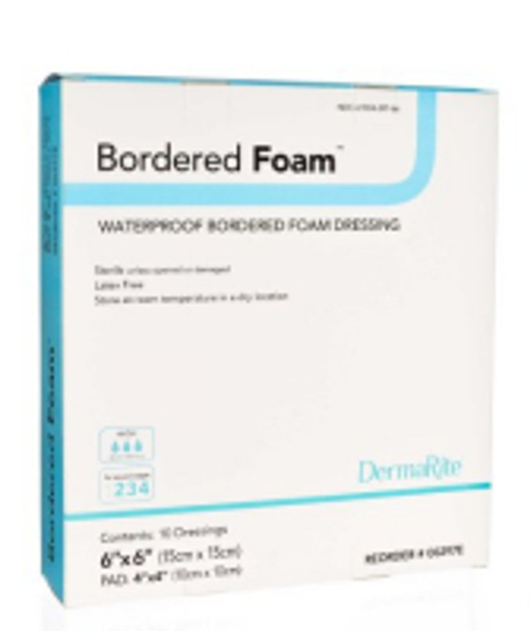 Bordered Foam/ Waterproof Bordered Foam Wound Dressing/ DermaRite 00297E