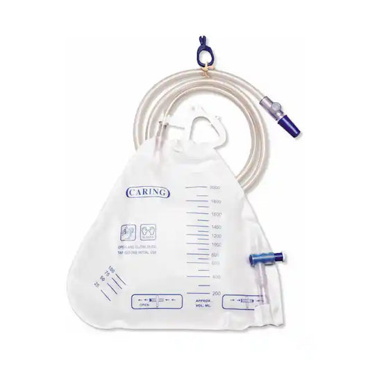 2000mL Medline Urinary Drainage Bag/ anti-reflux valve flap system/ DYNC1674