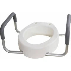 Essential Toilet Seat Riser, w/Arms/ Elongated