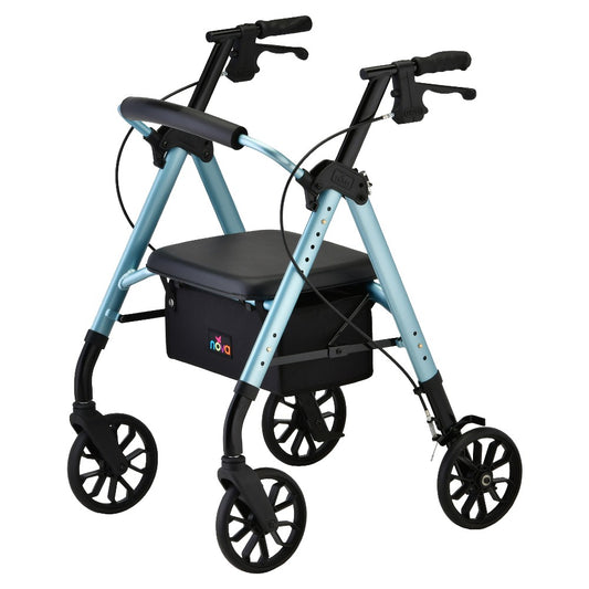 Rollator Walker/ Standard , Nova Star/ 8'', Sky Blue, 300lbs
